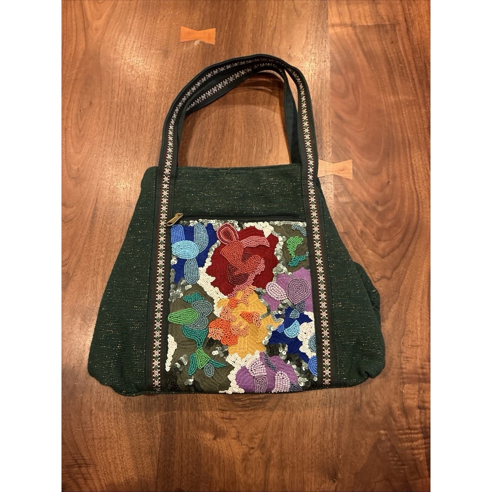 America & Beyond Limited Edition Embroidered Beaded Canvas Tote Bag TikTok Viral